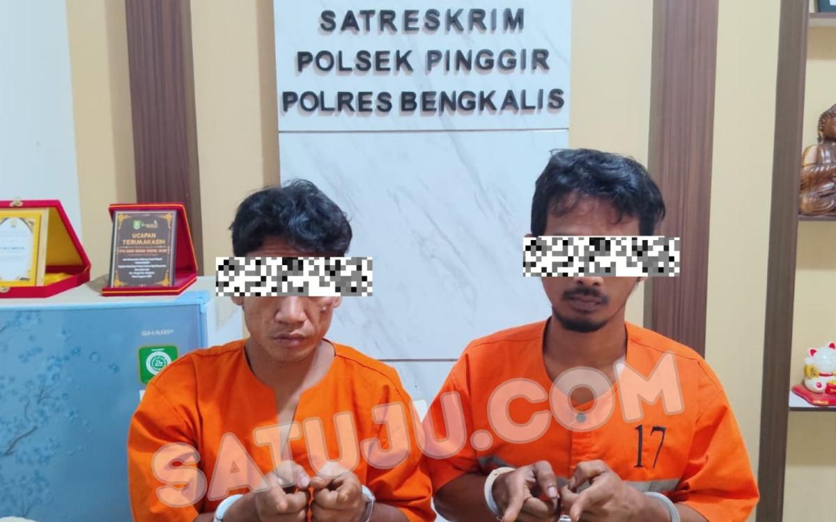 Polsek Pinggir Bekuk Dua Pelaku Sabu di Lokasi Berbeda, Satu DPO Diburu